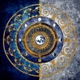 thumbnail image 2 of Gold and Sapphire Moon Dial I Poster Print by Michael Marcon, 2 of 2