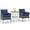 Navy, variant on KOTEK 3 Pieces Patio Furniture Set, PE Rattan Outdoor Conversation Set with Tempered Glass Table & Soft Cushions, Wicker Bistro Set for Garden, Porch, Balcony (Navy)