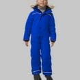thumbnail image 2 of YunPes Boys Snow Suit Outdoor Waterproof Windproof Snowboarding Ski Suits Toddler Kids Winter Warm Plain Hooded Overalls Jumpsuit, 2 of 6