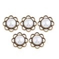 thumbnail image 2 of 5pcs Perla Colgante de Collar Pendiente Joyería de Aleación Vintage Colgante Artesanal DIY Macarena  Colgante de perlas, 2 of 8