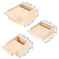 thumbnail image 2 of Wooden boxes 3pcs Wooden Box Wooden Tool Box Photo Storage Box Jewelry Sliding-lid Wooden Box, 2 of 8