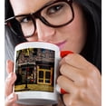 thumbnail image 2 of 3drose, Brooklyn Ginko Fall Autumn Shop, 15oz Two-tone Red Mug, 2 of 6