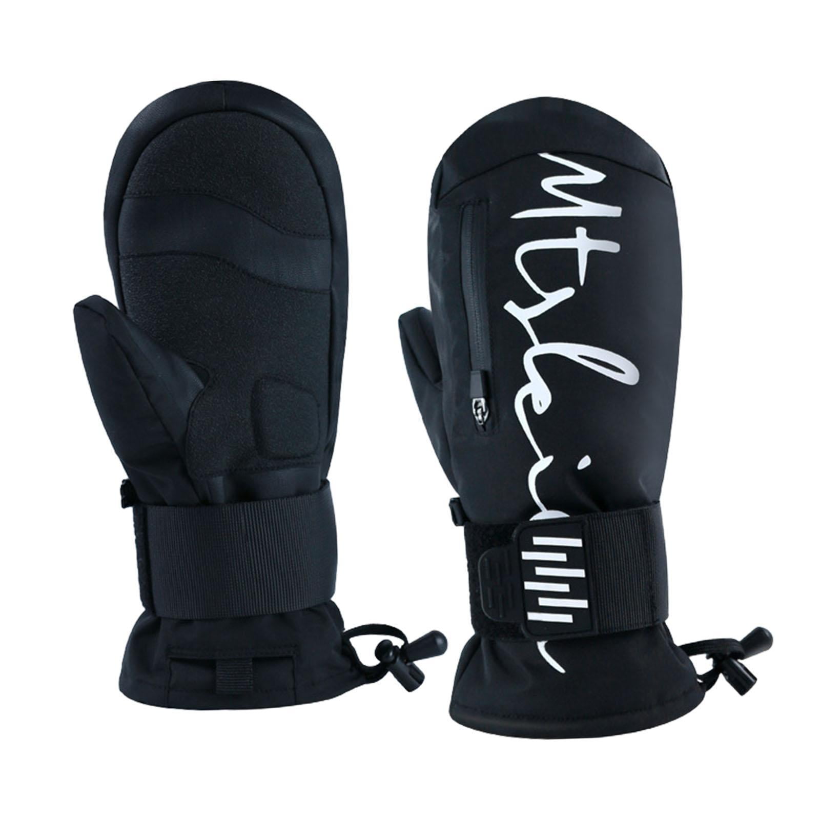 Almencla Pair Ski Gloves Keep Warm Snowboard Gloves for Running