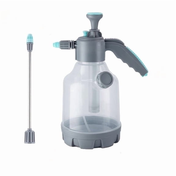 0.5 Gallon Handheld Pressure Garden Pump Sprayer with Measuring Cup, Extension Wand & Adjustable Nozzle for Plant Watering & Household Cleaning