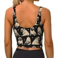 thumbnail image 3 of Vsdgher French Bulldog Print Women Sleeveless Athletic Tank Top Built-in Bra Camisole Sports Vest for Yoga Running Fitness Exercise with Removable Pads, 3 of 8