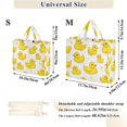 thumbnail image 2 of FORMRS Womens Corduroy Tote Bag Crossbody Shoulder Handbag with Pocket, Yellow Rubber Ducks, 2 of 7