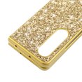 thumbnail image 4 of Compatible with Samsung Galaxy Z Fold 3 Glitter Plating Case, Luxury Bling Sparkly Shiny Cute Soft TPU Plating Bumper Raised Camera Shockproof Back Cover Wireless Charging for Women Girl, Gold, 4 of 6