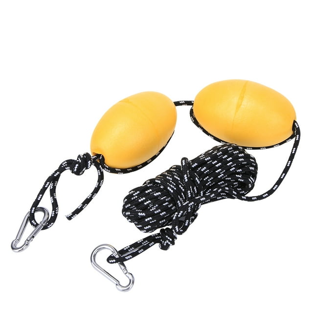 Kayak Floating Ball, Lightweight Compact Kayak Buoy, For Fishing Drift Double Ball White Black Rope