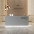 thumbnail image 2 of Commercial Conference Reception Desk Beauty Display Simple Cabinet Hotel Advisory Reception Desk Hotel Escritorio Furniture My Lux Decor Round, 2 of 7