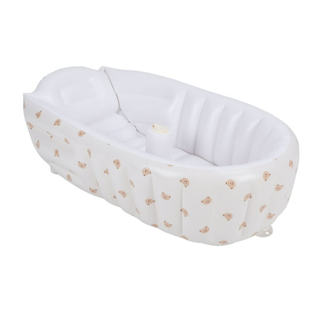 Bañera Plegable Para Bebé, Bañera Inflable Portátil Para Niños Pequeños Con Bomba De Aire Integrada Para Recién Nacidos Y Bebés