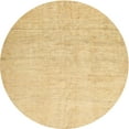 thumbnail image 1 of Ahgly Company Indoor Round Contemporary Mustard Yellow Solid Area Rugs, 3' Round, 1 of 6