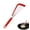 Red, variant on Stainless-Steel Slotted Flex Fish Turner, Fish Spatula with Silicone Edges, for Nonstick Cookware, Comfortable Handle, Slotted Fish Turner Spatula Flipper for Fish, Egg, Pancake (Beige)