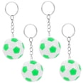 thumbnail image 5 of WASHWEPE 4Pcs Soccer Ball Keychains for Boys with Metal and PVC in 1.4in Size for Backpacks, 5 of 8