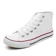 thumbnail image 4 of Zapatillas de lona con cordones para hombre y mujer, zapatos de deporte informales, cómodos y transpirables, vulcanizados, a la moda, 1 unidad, 4 of 5