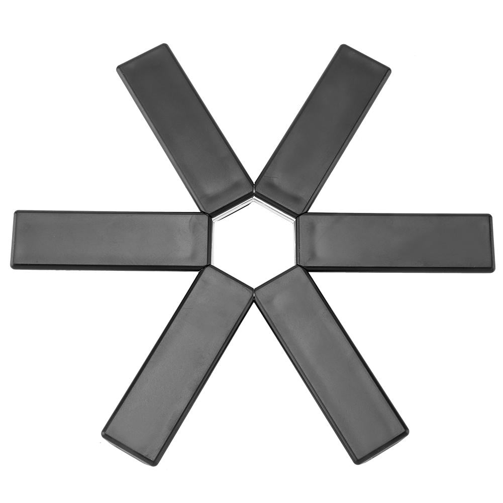 OTVIAP Heatresistant Insulation Pad Folding Mat Kitchen Placemat Black