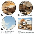 thumbnail image 3 of Designart "Vintage Western Wagon In Nevada" Old American Cart Floater Framed Wall Art Living Room, 3 of 5