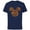 Navy, variant on Mickey Mouse Head and Ears Icon Fall Leaves - Short Sleeve Cotton T-Shirt for Adults - Customized-Athletic Heather