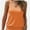 Orange, variant on Women Summer Deep V Neck Tank Top Loose Fit Flowy Sleeveless Shirt