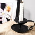thumbnail image 2 of OUNONA 2Pcs European Style Metal Candle Holders Black Retro Desktop Ornament for Table, 2 of 6