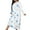 Blue, variant on Dasayo Womens Nightgown Long House Long Sleeve Oversized Sleep Shirt Graphic Bodycon Casual Pajamas Pajamas for Women L