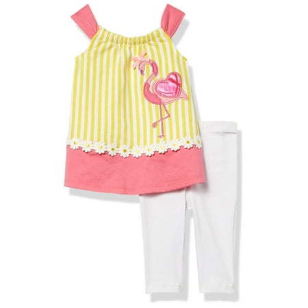 

Kids Headquarters Baby Girls Leggings Set Yellow/Pink/White 12M