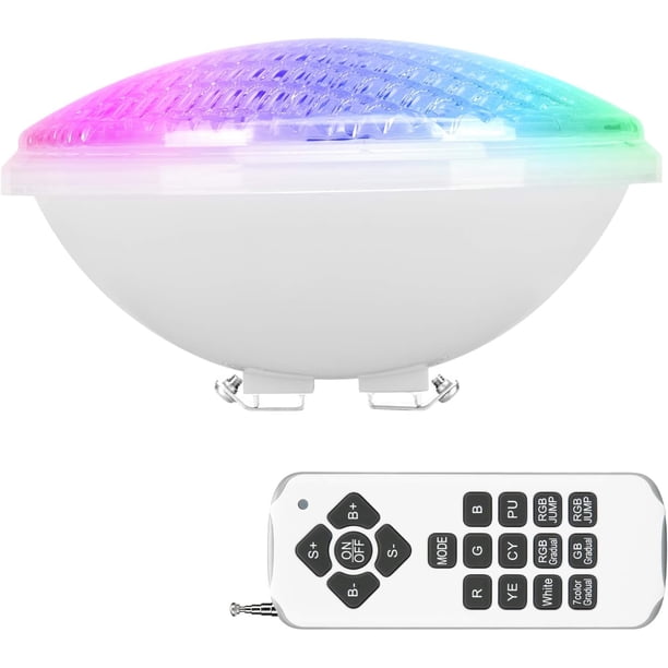 Imprescindible para fiestas en la piscina: luz LED multicolor, control mediante aplicación al alcance de la mano, cuerpo de acero inoxidable ultrafino para mayor durabilidad, luces de piscina