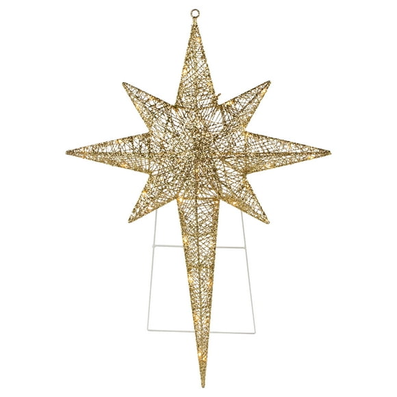 36" LED Lighted Gold Star of Bethlehem Outdoor Christmas Decoration