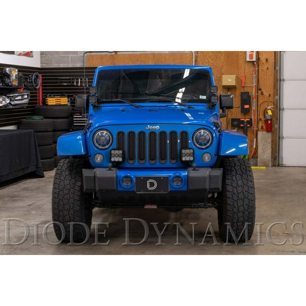 Diode Dynamics 2007-2018 Fits Jeep Wrangler JK SS5 CrossLink Bumper Pro  Combo Lightbar Kit DD7275 