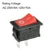 thumbnail image 3 of Interruptor de palanca mini para barco, interruptor de palanca negro para barco marino 2 pines ON/OFF AC 250V/6A 125V/10A, 1 pieza, 3 of 4