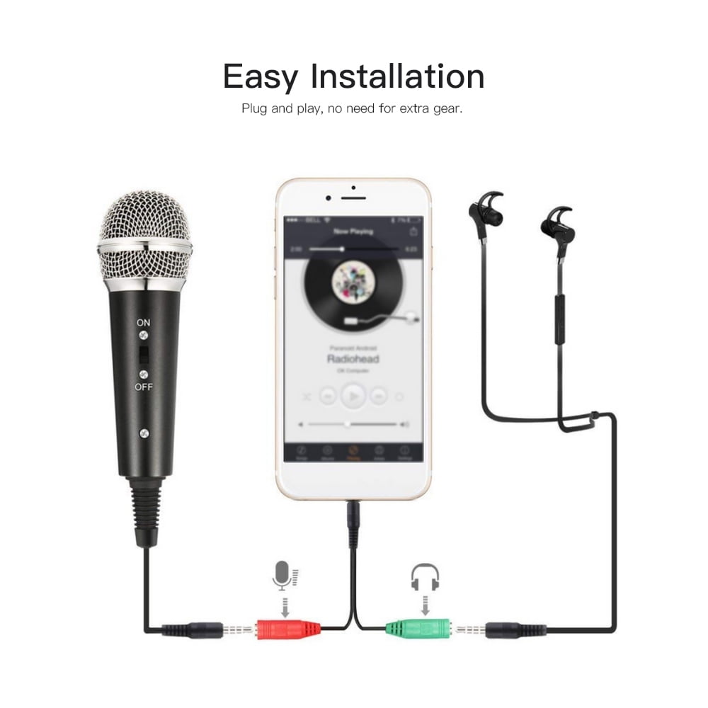 Aibecy Video Recording Microphone Kit Including Tripod Mount Pop Filter Windshield and Adapter Cable 3.5mm Plug