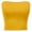 MUSTARD, variant on Solid Casual Cooling Down Medium Weight Strapless Tube Top Sleeveless Cropped Bandeau Tops
