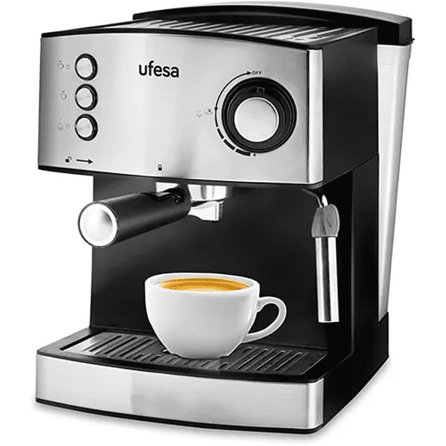 Cafetera Espresso UFESA Acero Inoxidable 850 W 15 bares