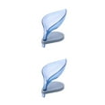 thumbnail image 1 of Guardoinrt ABS Stylish Self-Draining Sponge Tray For Home And Office Self-draining Dish Sponge Drying Rack Suction Up Dish Blue Type 1 2Set, 1 of 6