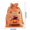 thumbnail image 3 of Ltvvegg Halloween Goodie Bags, Trick or Treat Bags, Pumpkin Halloween Candy Bags with Drawstring, Halloween Gift Bags Candy Pouches for Halloween Party Favors(4x6In), 3 of 7