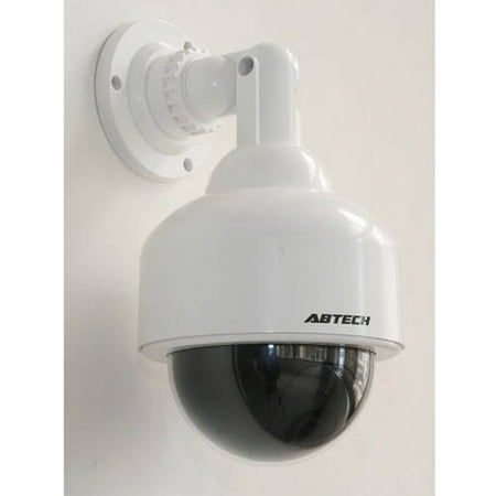 Outdoor Fake Security Camera Dome with Blinking Light