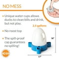 thumbnail image 3 of K&H Pet Products Duck Waterer Unheated Aqua Blue 2.5 Gallons, 3 of 7