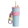 thumbnail image 2 of Stainless Steel Insulated Tumbler, Large Capacity Travel Mug with Straw and Lanyard, Double Wall Vacuum Cooler Cup for Car and Outdoor Use, 2 of 5