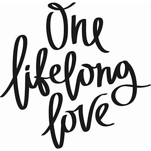 One Lifelong Love 11 x 17" Vinyl Wall Art Decal by Scripture Wall Art. Girls Room Decor, Great Gift, Girls Wall Decals,