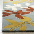 thumbnail image 5 of SAFAVIEH Soho Tyler Floral Wool Area Rug, Blue/Multi, 3'6" x 5'6", 5 of 7