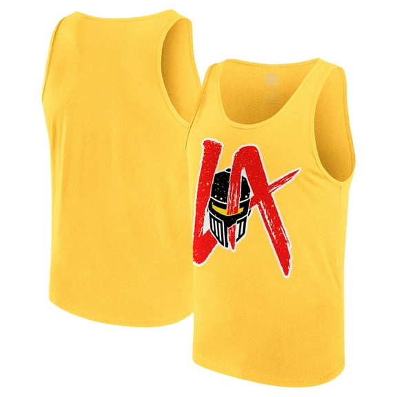 Men's Yellow LA Knight Big Logo Tank Top