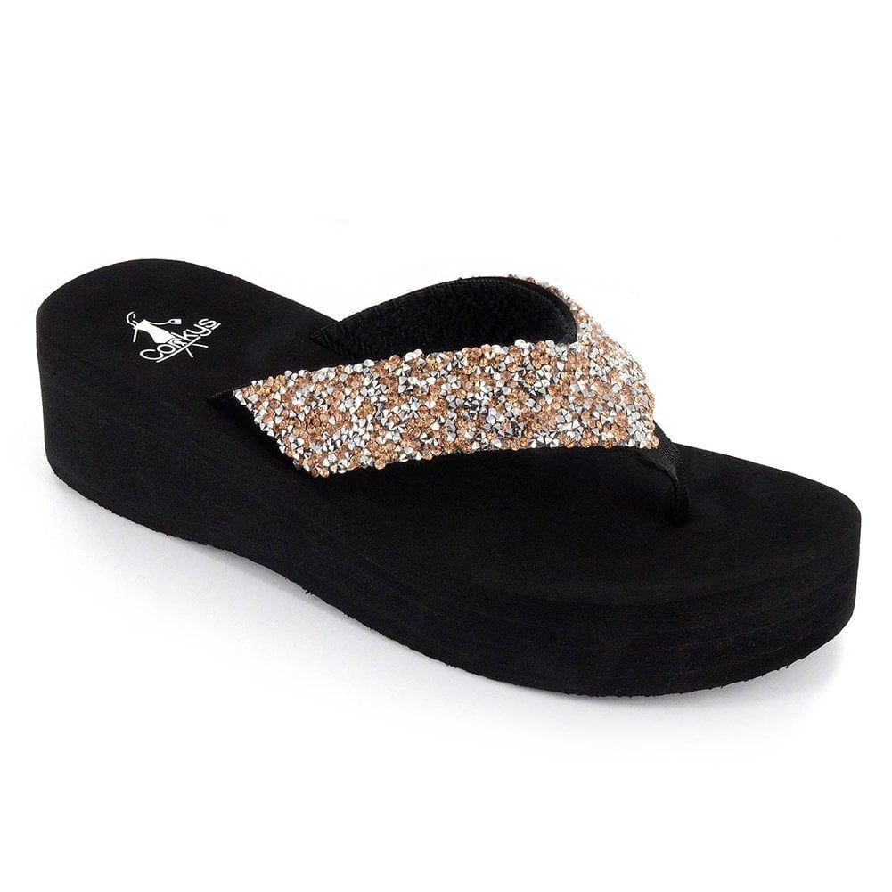 jeweled flip flops