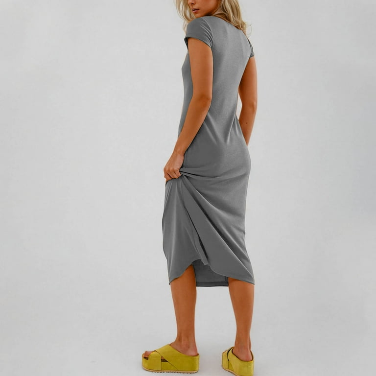 ZZwxWA T Shirt Dresses for Women 2025 Maxi Dress Summer Casual Short Sleeve Crewneck Long Dress Beach Simple Solid Dress - Walmart.com ZZwxWA T Shirt Dresses for Women 2025 Maxi Dress Summer Casual Short Sleeve Crewneck Long Dress Beach Simple Solid Dress - Walmart.com