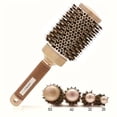 thumbnail image 2 of CALIYI Round Brush for Blow Out, 2.1” Boar Bristle Round Brush for Styling, Curling, Adds Volume & Shine, 2 of 8