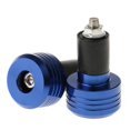 thumbnail image 2 of Enchufe de Extremo de Barra Barends de Aluminio Azul para 7/8 "manillar Apretones Motocicleta Zulema 22MM Grips extremo de la barra, 2 of 6