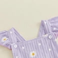 thumbnail image 4 of Akiihool Solid Color Onesies for Baby Girl Baby Girls Custom Newborn Infant Bodysuit with Name Customized Coming Home Outfit Shower Gift (Purple,6-12 Months), 4 of 4