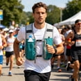 thumbnail image 4 of Gilet de Course Unisexe Léger Réfléchissant Gilet de Sport avec Bouteille d'Eau et Poches pour Téléphone Sangle de Poitrine Ajustable Idéal pour la Randonnée, le Cyclisme et les Activités de Plein Air, 4 of 5