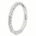 thumbnail image 3 of Sterling Silver Rhodium Cable Ring, 3 of 5
