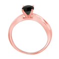 thumbnail image 3 of AoneJewelry Black Diamond Solitaire 1/2 Carat 10K White, Yellow & Rose Gold Ring, 3 of 5