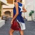 thumbnail image 4 of Sundresses for Women 1776-2026 250 Anniversary USA Flag Print V Neck Mini Tank Dress Beach Dress with Pocket, 4 of 6