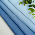 thumbnail image 7 of Junvictex Ombre Chiffon Sheer Curtains Blue 52" Wx54 "L for Bedroom Living Room Decoration, Window Treatments Grommet,2 Panels, 7 of 7